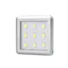 Светильник LED SQUARE 3, 2,5W 12VDC 9LED 6000К, провод 2 м, алюминий арт.SQUARE3-AL-60K-01W