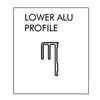 Профиль нижний для раздвижных систем RAM 3500 мм (алюм.) арт.RAM.E3500