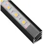 Профиль для LED ленты PROFIL TRI-LINE MINI 2 м черный, прозрачный рассеиватель арт.PROFIL-MN-3LM-TR-2C