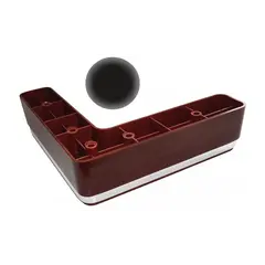 Опора мебельная угловая ОМУ 40-04 черный