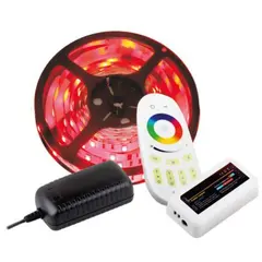 Комплект лента RGB 150 LED IP20 5m 10 мм, пульт RF RGB на 4 зоны блок питания PLD 38W/5m арт.ZLD-RGB-5M-02W