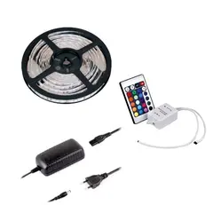 Комплект лента RGB 150 LED IP20 5m 10 мм, пульт IR RGB блок питания PLD 38W/5m арт.ZLD-RGB-5M-01W