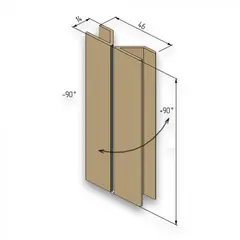Цокольная заглушка "Мультиугол" 150мм Серая шагрень 7304 арт.ЦЗМУ150сш