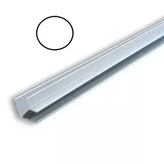 Планка МЩ угловая елочка 4мм, белая арт.ПМЩУЕ4б