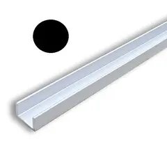 Планка МЩ торцевая 6мм, черная арт.ПМЩТ6ч