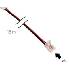 Коннектор для LED ленты 8 мм, 10,5*16*4,5 , кабель 15 м арт.ZLACZKA-8-MO-LAC