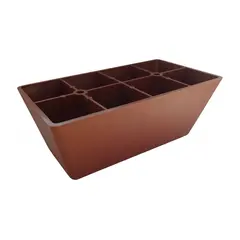 Опора стационарная прямоугольная ОСП 50 бежевая (Опора №2 &ndash; беленый дуб)