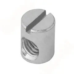 Стяжка-бочонок под прямой шлиц М6 10 Х 12 мм арт.699.1012.40