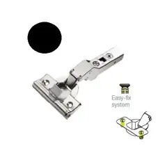 Петля мебельная Titus T-Type Noir Glissando угловая 15 градусов с доводчиком 110/48/9 мм и cистемой ускоренной сборки Easy-fix Арт: 701-0D78-668-00