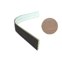 Цоколь ПВХ арочный универсальный, Орех макадамия (натурале) 1006х95мм, арт. ЦАУОм95