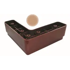 Опора мебельная угловая ОМБУ 40-11 бежевая