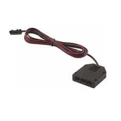 Разветвитель на 3 LED светильника, провод 2 м,  2x0,22мм2, с мини-штекером, черный арт.OKS-MIN3P-WTY-CZ-01