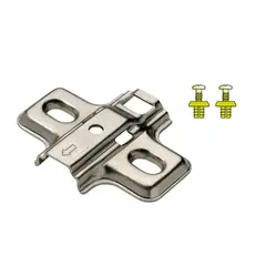 Монтажная планка петли Titus S-type F0 мм с дюбелем 7.5 мм. Арт: 244-0127-050-N1