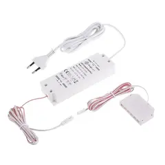 Блок питания LED STANDARD PLUS 33W 12VDC, белый провод 6 м, разветвитель 6 гнезд арт.U12-033-SP-2B0-4W6B