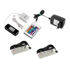 Комплект светильник LED KLIPS пластиковый RGB (2 шт.)   арт.ZPRFT-2-RGB-01W