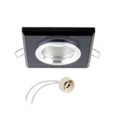 Комплект светильник MARS (без LED) + розетка GU10, черный арт.MARS-CZ-01