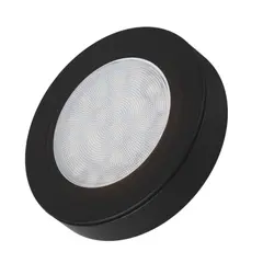 Светильник LED OVAL накладной  2,0W 12VDC 3000K, провод 2 м, черный арт.OVAL-2W-CZ-DY-30K-01