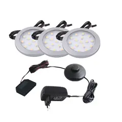 Комплект светильник LED ORBIT (3 шт. +  блок питания) 14W 6000К, алюминий арт.ZORBIT-3P-AL.-BZ-V0W