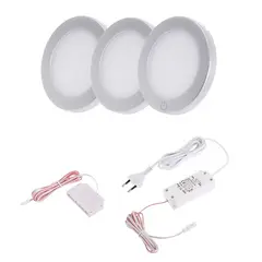 Комплект светильник LED (SENSO 2 шт., SENSO MASTER 1шт.) 6000К, блок питания арт.ZSENS-M-3P-AL-60K-01W