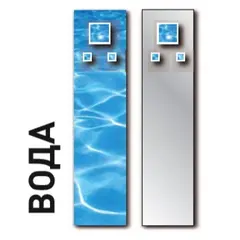 Зеркало-вешалка &laquo;Вода&raquo; (комплект) арт.2090-92-WT Rujz Design