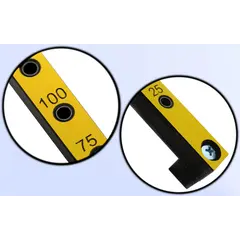 Мебельный кондуктор торцевой, шаг 25/50, диаметр втулки 5 мм, под плиту 16 мм арт.МК-01