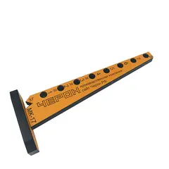 Мебельный кондуктор "угольник малый " система "32" диаметр втулки 7 мм можно ставить шканты 7х30 арт.МК-17