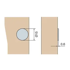 Пластина для магнита 15х0,5 мм самоклеющаяся арт.PA