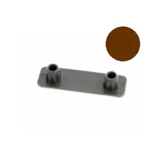 Подпятник двойной 8 мм, коричневый арт.160.2000.02