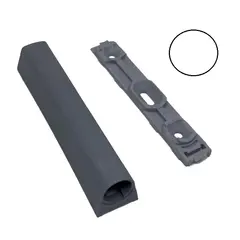 Корпус с планкой для толкателя TL40, для шурупов по дереву, белый арт.S40.WW