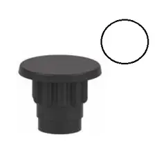 Заглушка D10 мм, белый арт.CF03PB