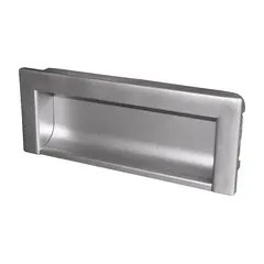 Ручка врезная Кламет РВ-96К, 96 мм, хром матовый