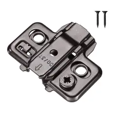 Монтажная планка петли T-type Noir F3 мм крест., регул. эксцентрик, саморезы 4х15 мм арт.700-0KA3-668-00