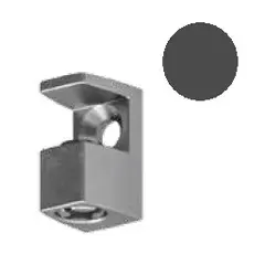 Полкодержатель для стеклянных полок 6-8 мм, штырь d5mm, титан арт.MV39ZT
