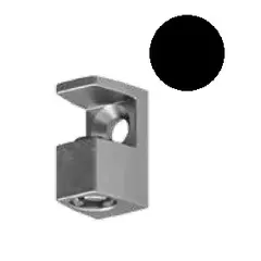 Полкодержатель для стеклянных полок, никель черный арт.MV37ZZN