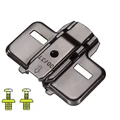 Монтажная планка петли T-type Noir F0 мм крест. с дюбелем 5x10,5 мм арт.700-0NF0-068-00