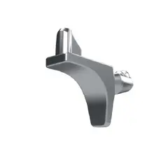 Полкодержатель 2 шипа, цинк черный арт.ME64ZZN