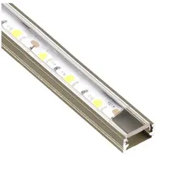 Профиль для LED ленты PROFIL LINE MINI 2 м шампан, прозрачный рассеиватель арт.PROFIL-LINEM-TR-2M-I