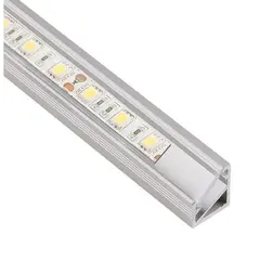 Профиль для LED ленты PROFIL TRI-LINE MINI 1 м, алюм, прозрачный рассеиватель арт.PROFIL-MN-3LIN-TR-1W