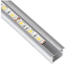 Профиль для LED ленты PROFIL INLINE LED 2 м алюм, прозрачный рассеиватель арт.PROF-INLINE-TR-2M-W