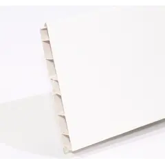 Цоколь ПВХ, белый, с уплотнителем 4000х95мм арт.B7390