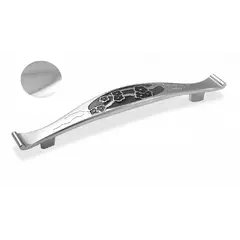 Ручка скоба для мебели Sagittario FS-122 128 Cr, 128 мм, хром глянцевый.