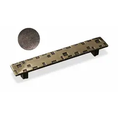 Ручка скоба для мебели Sagittario FS-112 128, 128 мм, старая медь.