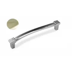 Ручка скоба для мебели Sagittario FS-127 128, 128 мм, золото.