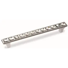 Ручка скоба для мебели Валмакс FS-159 128 Cr, 128 мм, хром глянцевый кристаллы (ТЗ).