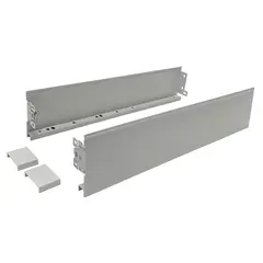 Боковые стенки ящика для направляющих CUBO, 400 мм, h=128 мм, серый арт.681-5400-7035