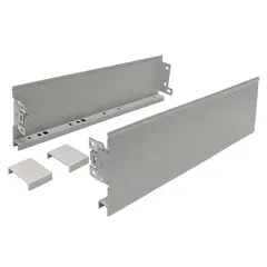 Боковые стенки ящика для направляющих CUBO, 250 мм, h=88 мм, серый арт.681-1250-7035