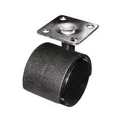 Опора колесная ОК40 мм  с  пятой черная