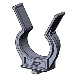 Клипса для пластикового цоколя неразборная, белая арт.НКПБ-200