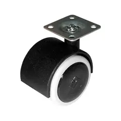 Опора колесная ОК 1 серая  мягкий ход с площадкой