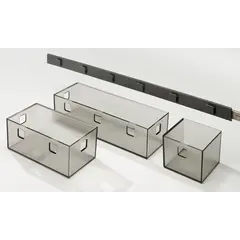 Рейл для установки лотков для системы хранения Banio Ninka, темно-серый арт.5014.хх.20181